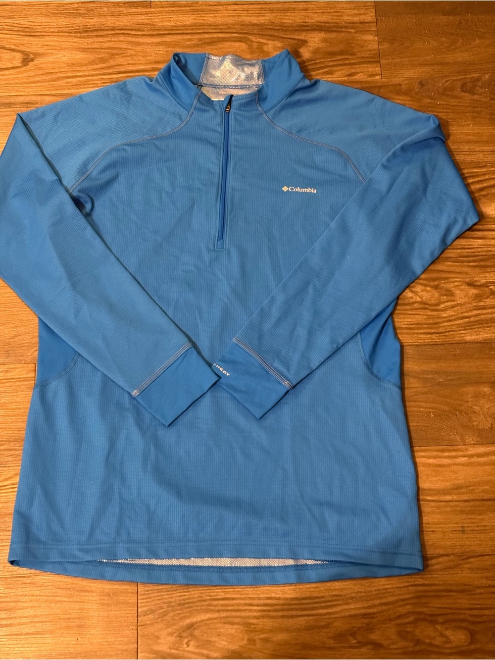 Columbia Light Blue Half-Zip Performance Pullover
